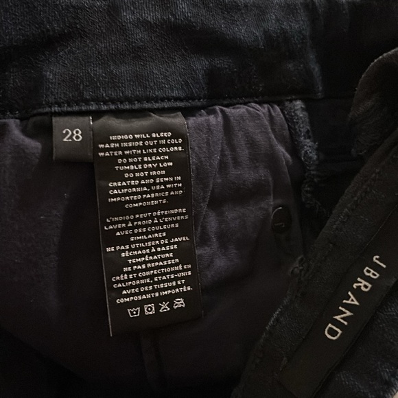 ✨ J BRAND ✨ Natasha Raw Hem High Rise Skinny Crop Blue Jeans in Bluebird Size 28 - Picture 12 of 14